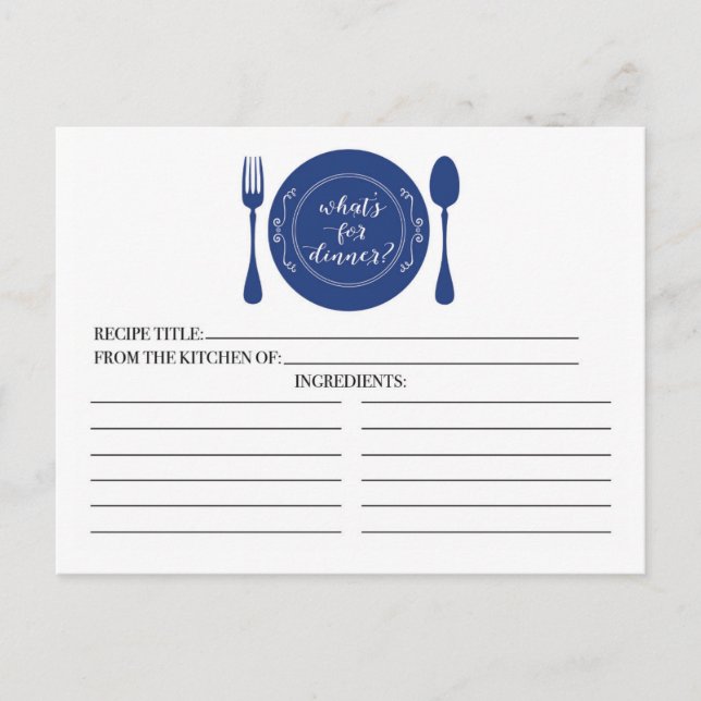 Quoi de neuf pour les cartes de recettes de Fête d (Devant)