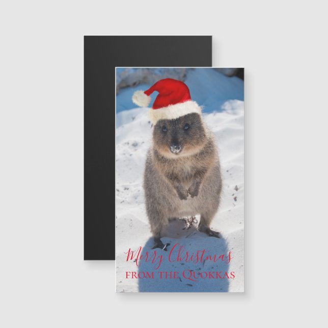 Quokka Australia Happy Merry Christmas (Front/Back)