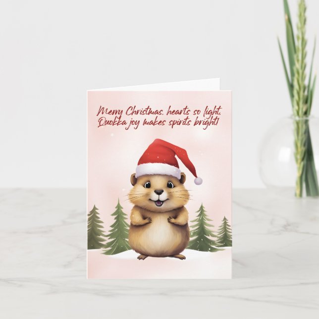 Quokka Christmas  Card (Front)