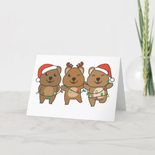 Quokka Christmas Christmas Animals Cute Quokkas Ho Holiday Card
