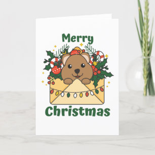 Quokka Christmas Letter Winter Animals Quokkas Holiday Card