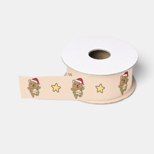 Quokka Christmas Winter Animals Quokkas Wrapping P Grosgrain Ribbon