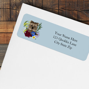 Quokka Happy Australia Floral Blue