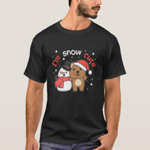Quokka I'm Snow Cute Snowman Snow Pun T-Shirt