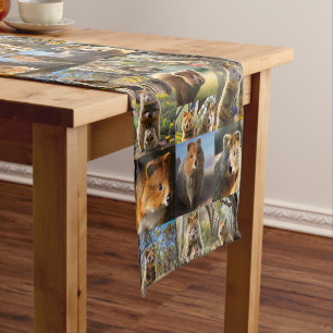 Quokka Photo Collage,  Short Table Runner