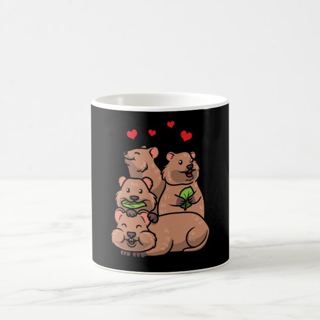 Quokka Short-Tailed Scrub Wallaby Coffee Mug (Center)
