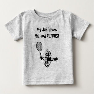 Quokka with Tennis Racquet and Text Baby T-Shirt