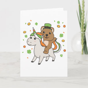Quokka With Unicorn St. Patrick's Day Ireland Card
