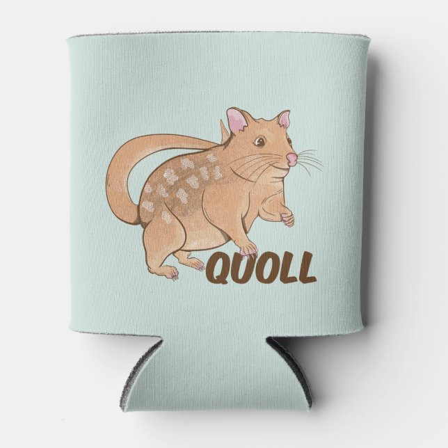 Quoll Australian Marsupial  Can Cooler (Front)