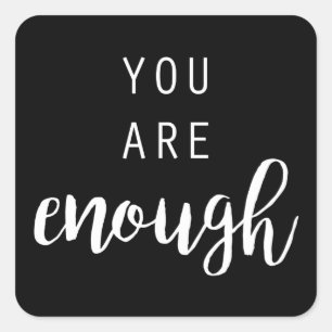 Quotable III Square Sticker