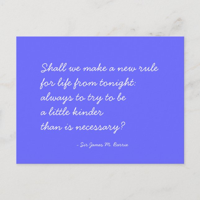 Quotable Postcard - Kindness, Family, Friendship (Front)