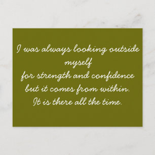 Quotable Postcard - self confidence