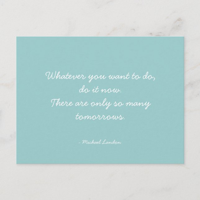 Quotable Quotes - work, career, and dreams Postcard (Front)