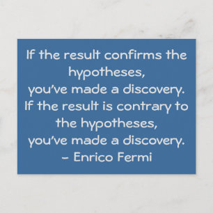 Quotable science quote by Enrico Fermi Postcard