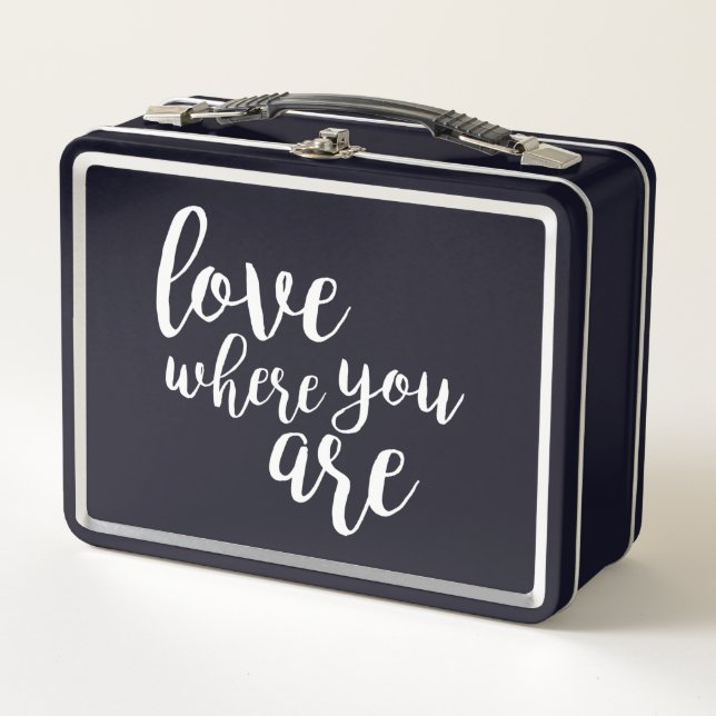 Quotable V Metal Lunch Box (Front)