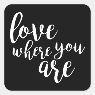 Quotable V Square Sticker