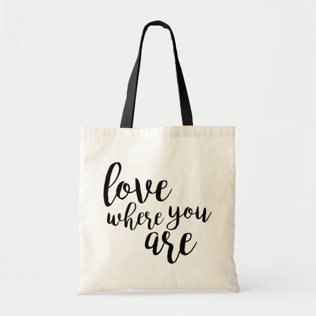 Quotable V Tote Bag (Front)