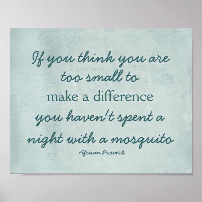 quotation make a difference poster (Front)