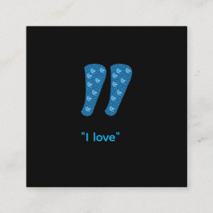 Quotation Mark T-Shirt Appointment Card