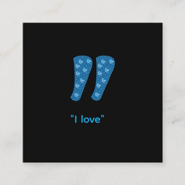Quotation Mark T-Shirt Appointment Card (Front)