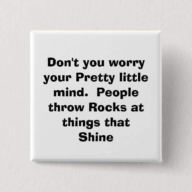 quote, 2 inch square button (Front)