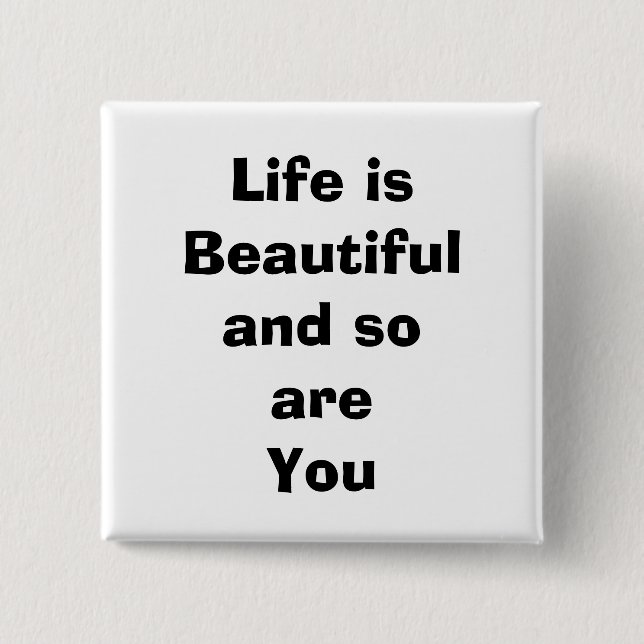 quote, 2 inch square button (Front)