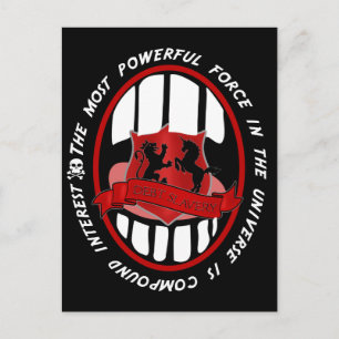Quote about money Eat the Rich Postcard