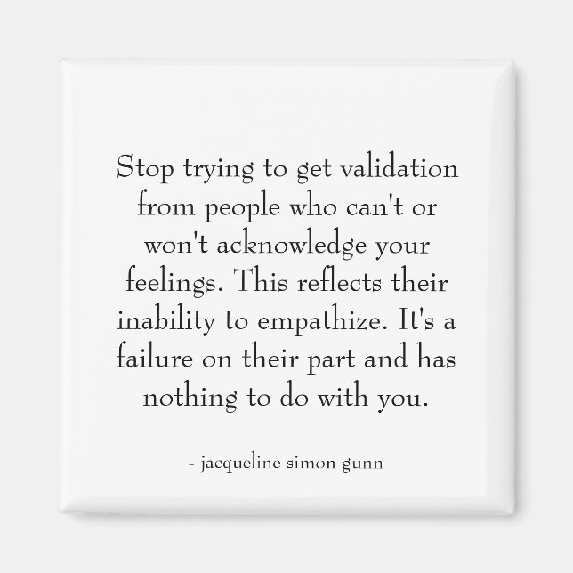 Quote about relationships.  magnet (Front)