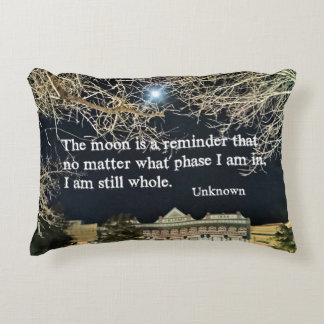 Quote about self worth. accent pillow