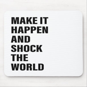 Quote Art Success Life Tips Word Text Art Mouse Pad