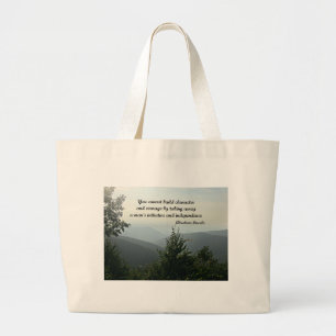 Quote by Abraham LIncoln: You cannot build Large Tote Bag