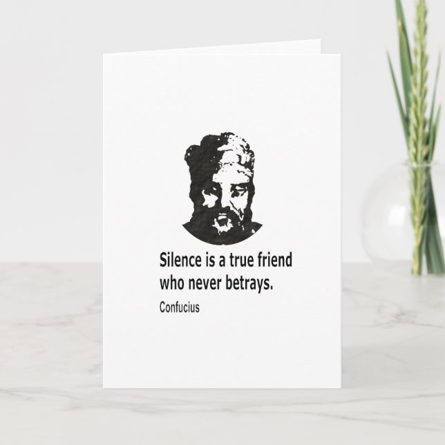 Quote By Confucius Card (Front)