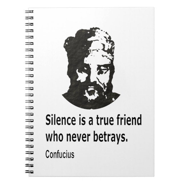 Quote By Confucius Notebook (Front)