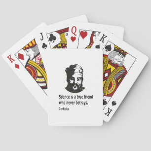 Quote By Confucius Playing Cards