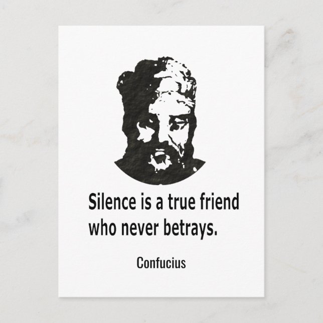 Quote By Confucius Postcard (Front)