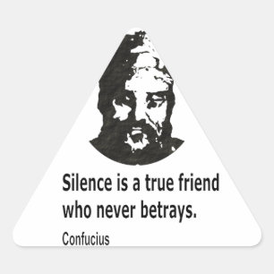 Quote By Confucius Triangle Sticker