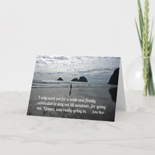 Quote by John Muir about going for a walk Card