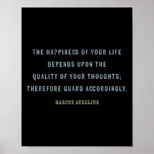Quote By Marcus Aurelius, Mindset Motivational Quo Poster