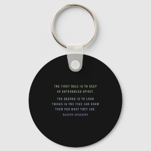 Quote By Marcus Aurelius Stoic, Mindset Motivation Keychain