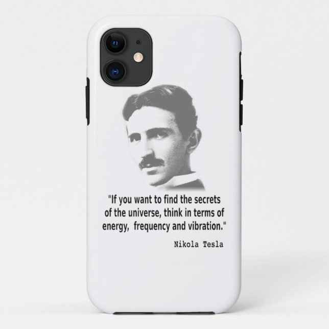Quote By Nikola Tesla Case-Mate iPhone Case (Back)