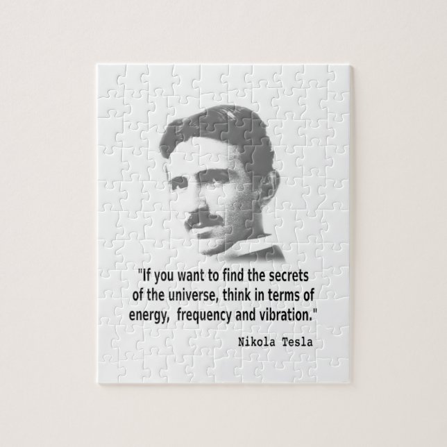 Quote By Nikola Tesla Jigsaw Puzzle (Vertical)