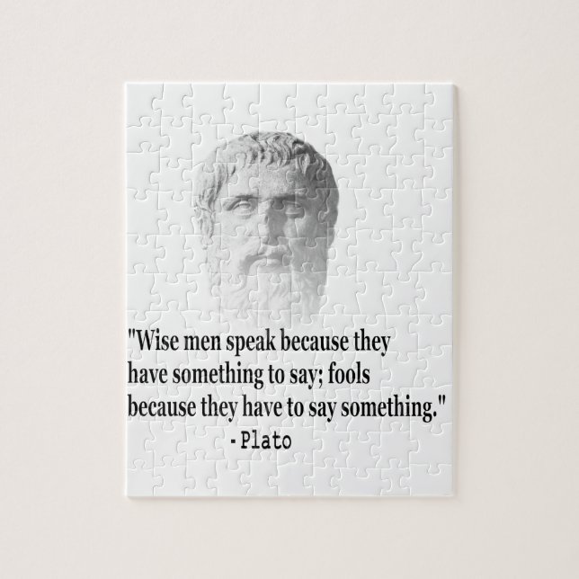Quote By Plato Jigsaw Puzzle (Vertical)