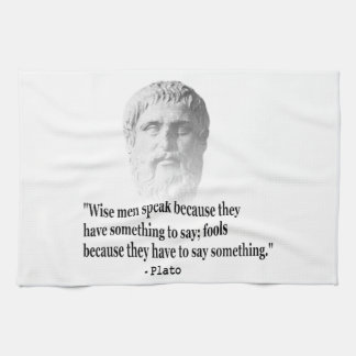 Quote By Plato Kitchen Towel