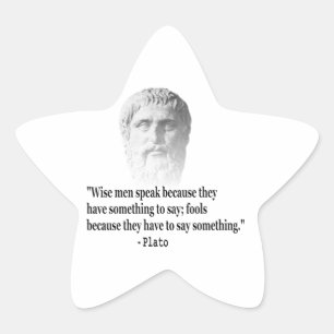 Quote By Plato Star Sticker