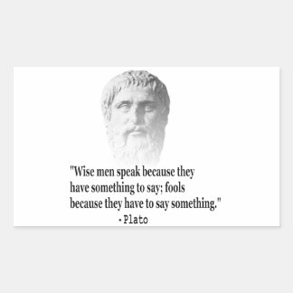 Quote By Plato Sticker
