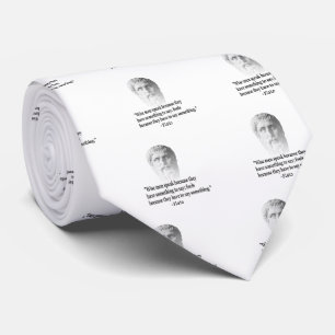 Quote By Plato Tie