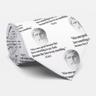 Quote By Plato Tie
