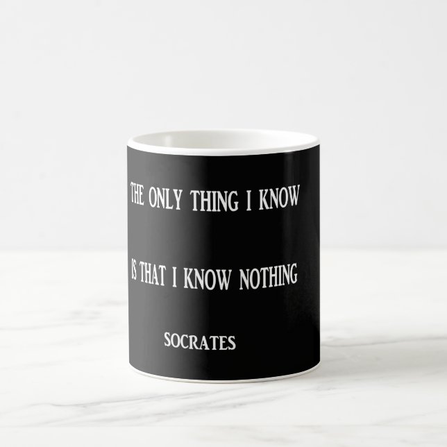 Quote by Socrates Coffee Mug (Center)