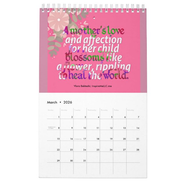 Quote Calendar 2016 (Mar 2026)