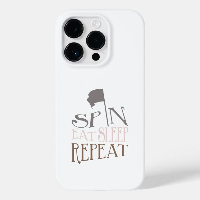 Quote Colour Guard Spin Eat Sleep Repeat Case-Mate iPhone Case (Back)
